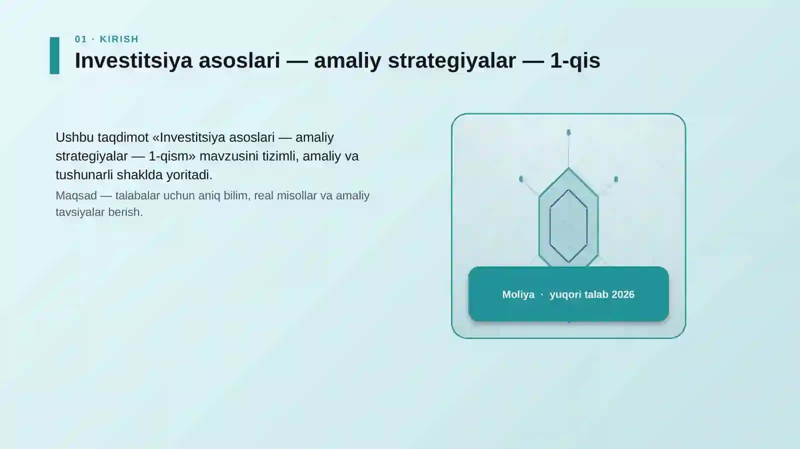 Investitsiya asoslari — amaliy strategiyalar — 1-qism 3