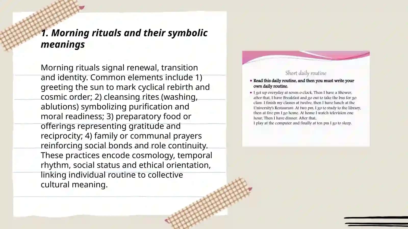Morning rituals and symbolic meanings 3