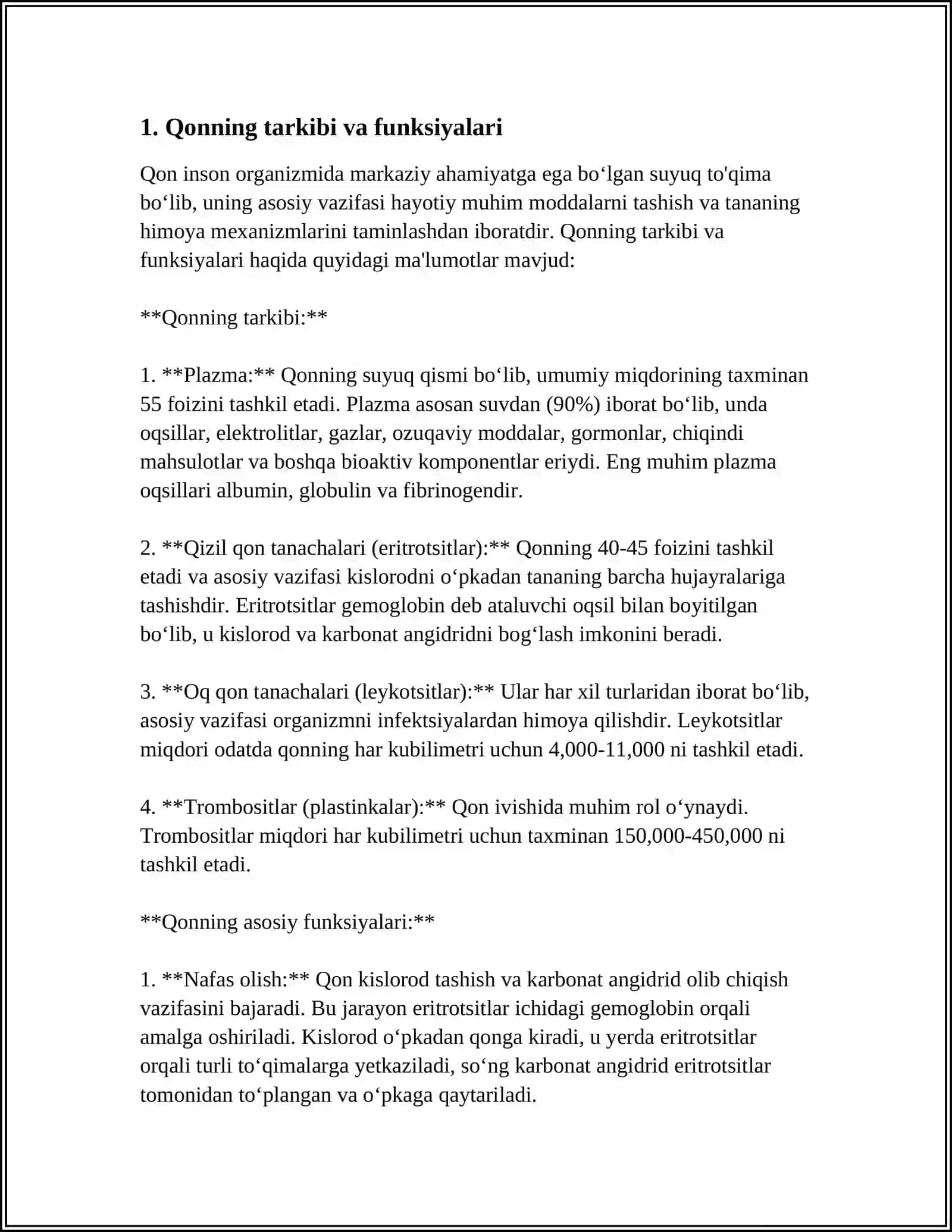 BOLALARDA QON VA QON ISHAB CHIQARISH AZOLARINING ANATOMIK FIZIOLOGIK XUSUSIYATLARI 3