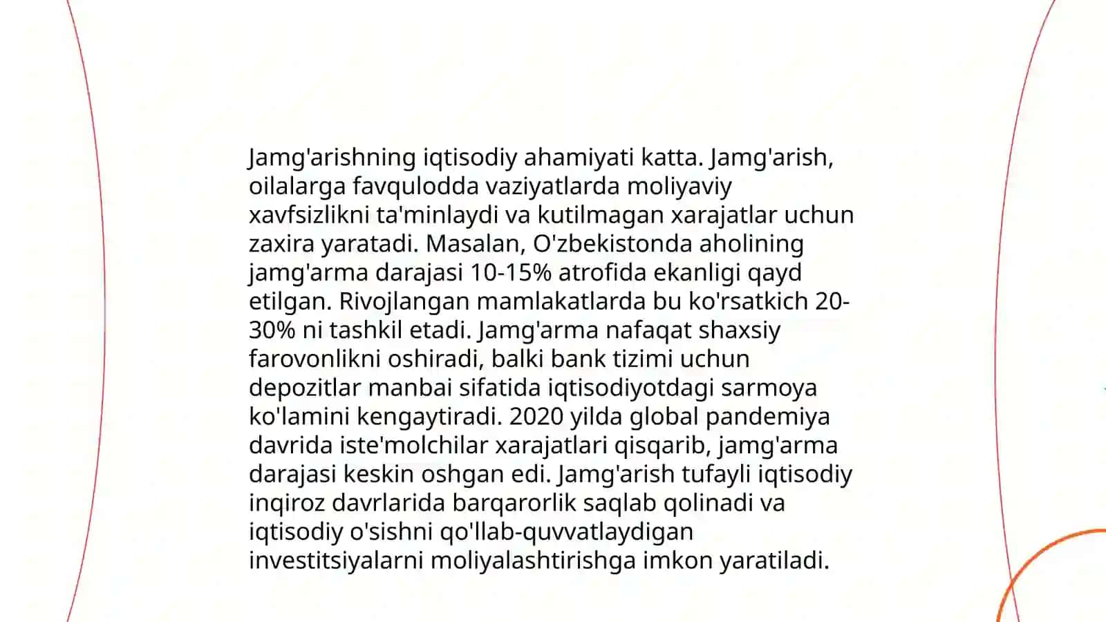 Istemol jamg'arish va investitsiya funkstsiyalari 3