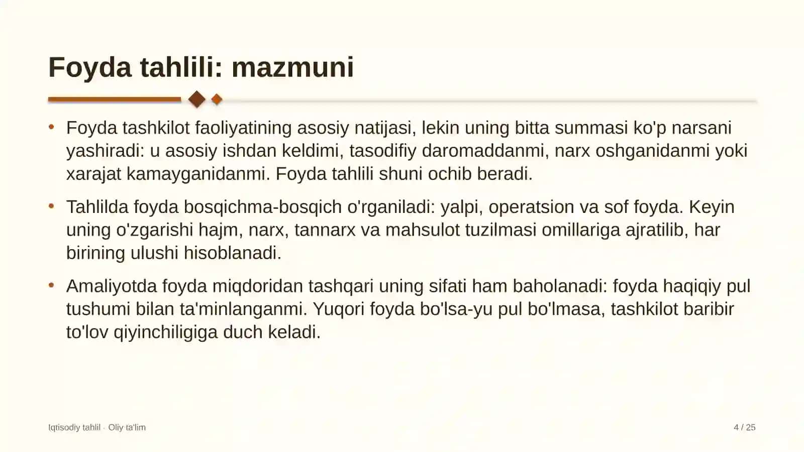 Gul do'konlarida foyda tahlili 4