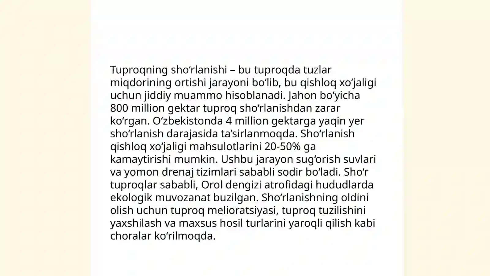 Dehqonobod tumanidagi ekologik muammolar va ularning yechimlari 4