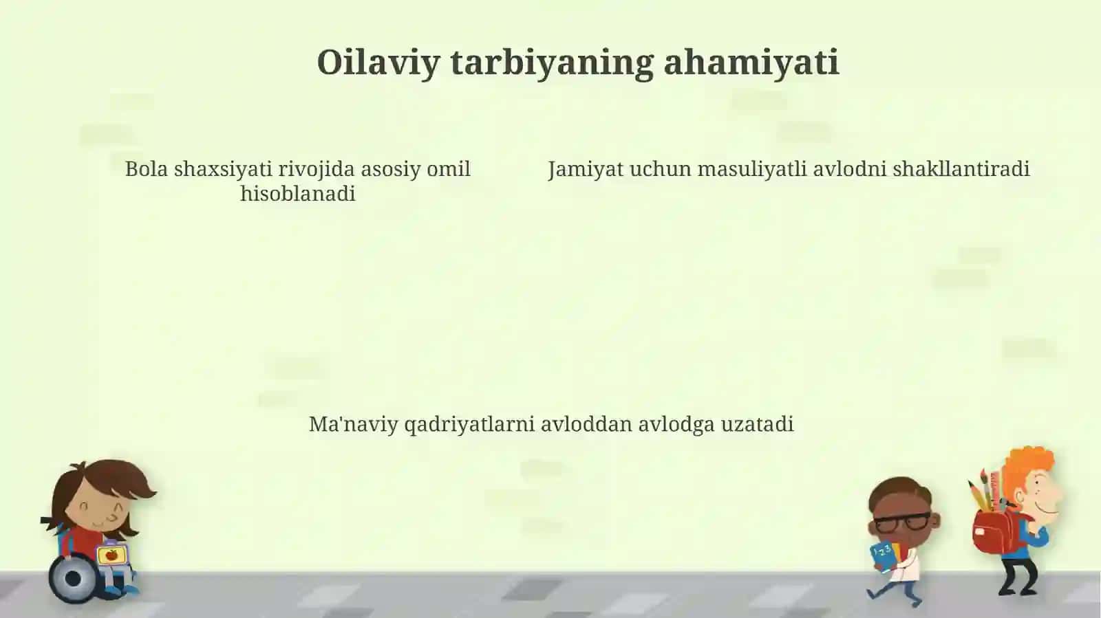 Oilavi tarbiyasi 4