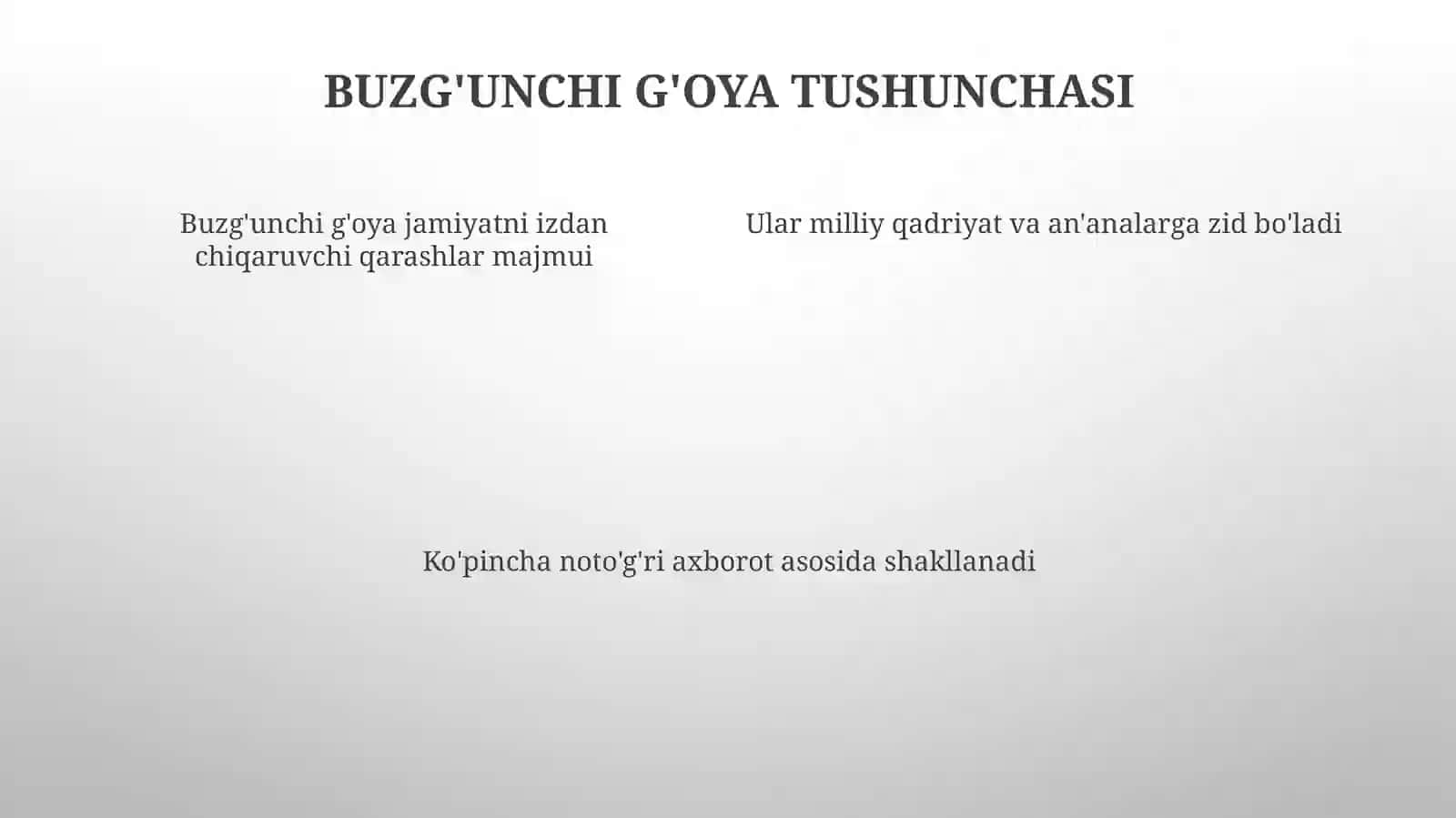 Buzg'unchig'oyalar 4