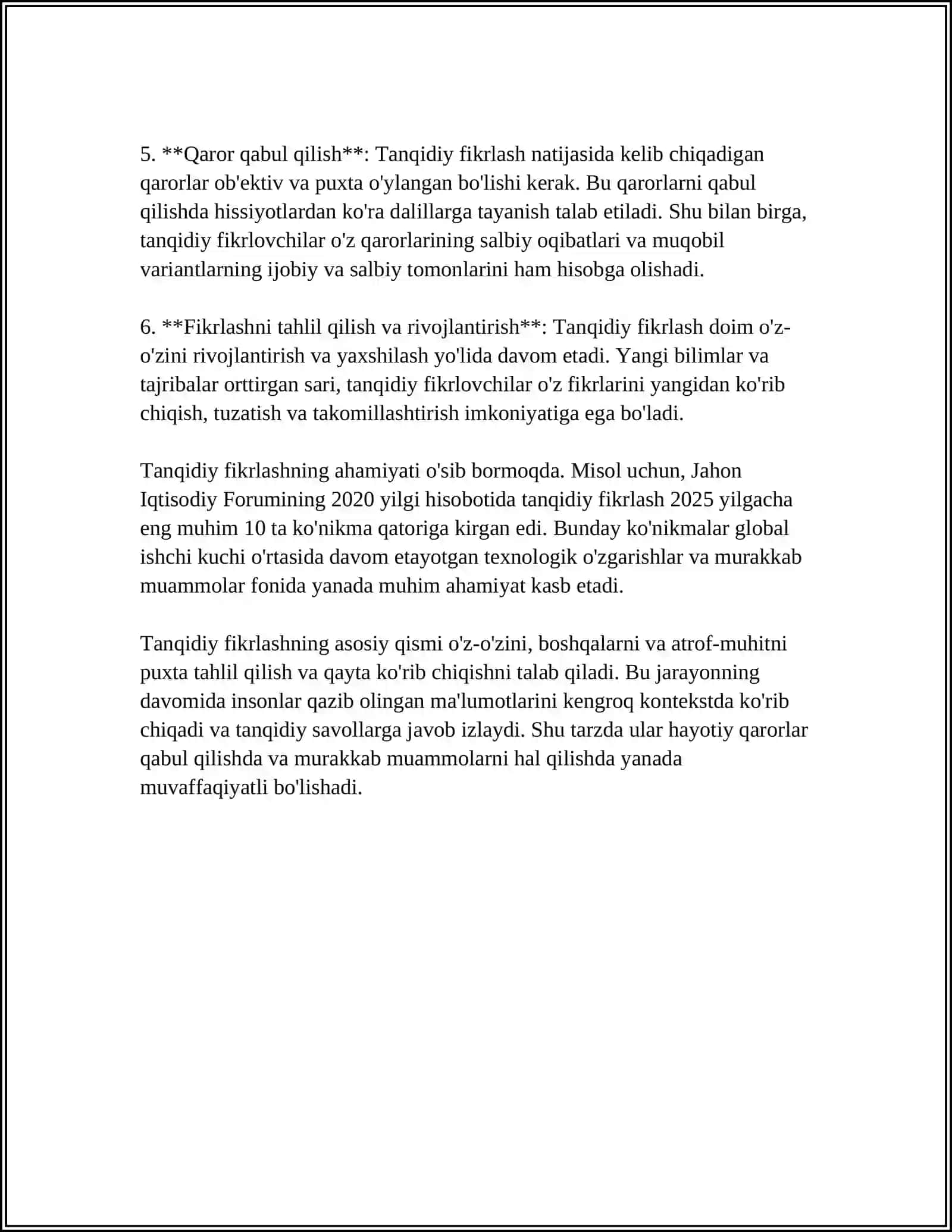 TANQIDIY FIKRLASHNING ASOSLARI 4