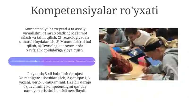 Kompetensiyaga asoslangan texnologiya ta’limi 4