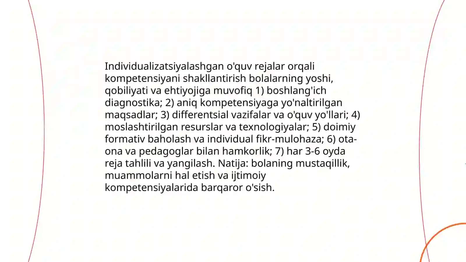 Shaxsga yonaltirilgan talim asosida bolalar kampitensiyasini rivojlantirish Nurjanova 4