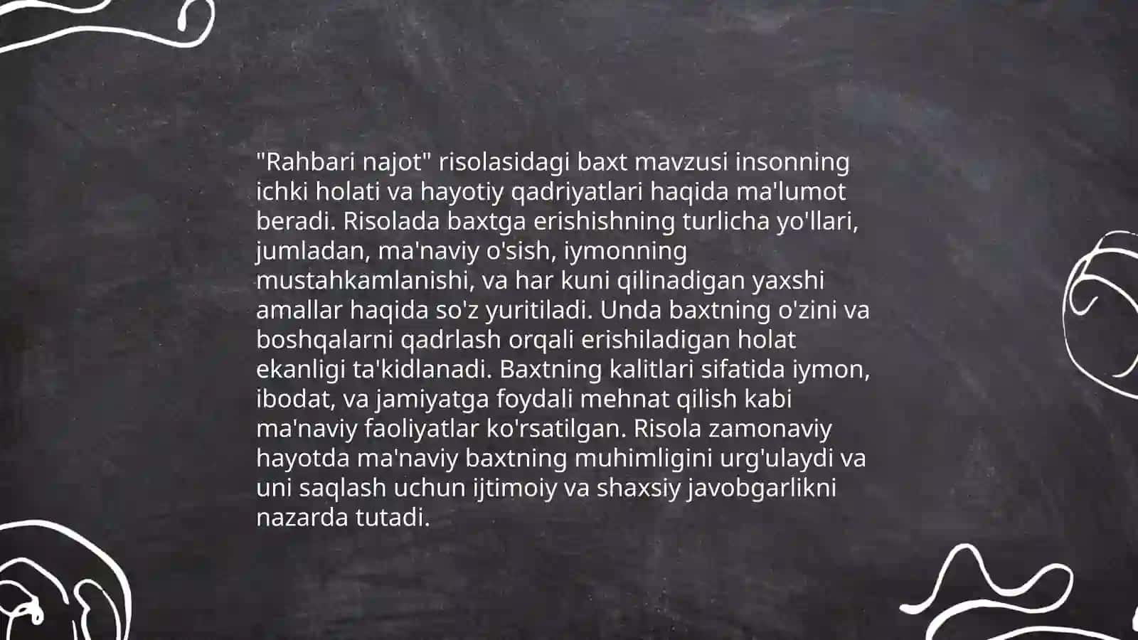 Abdurauf Fitratning „Rahbari najot“ risolasidagi „Baxtsiz odamlarning ikki toifasi„ga oid qarashlari 4