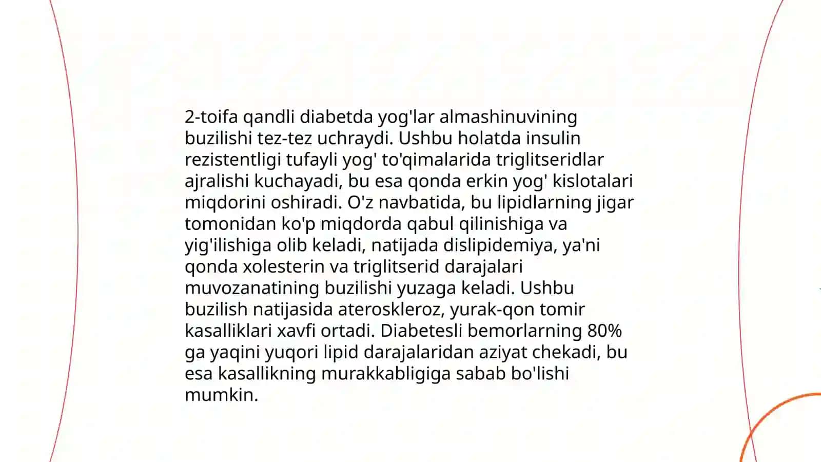 Qandli diabet va ochlikda karbonsuvlar,yog'lar va oqsillar almashinuvining buzilishi 4