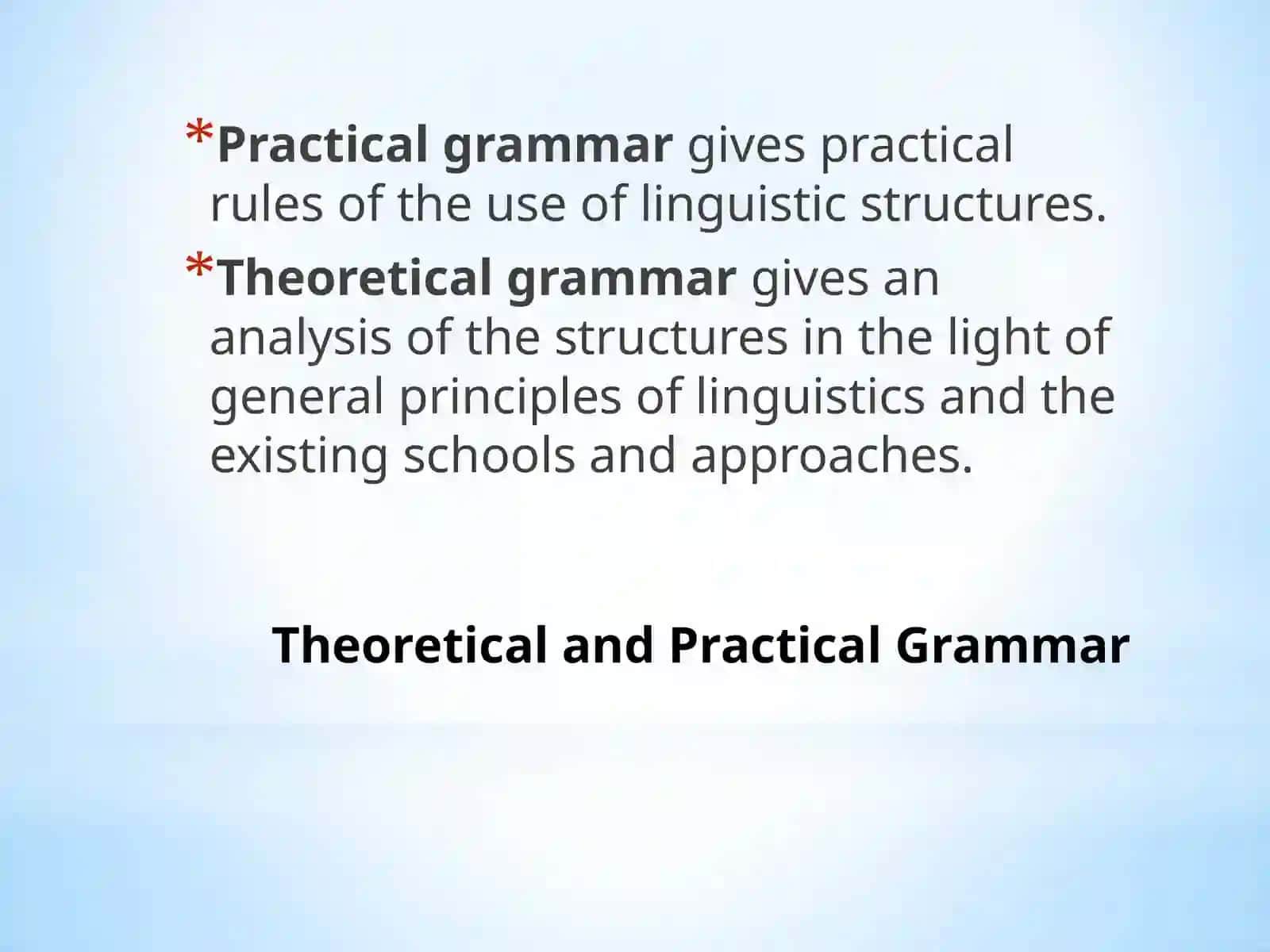 THEORETICAL GRAMMAR 4