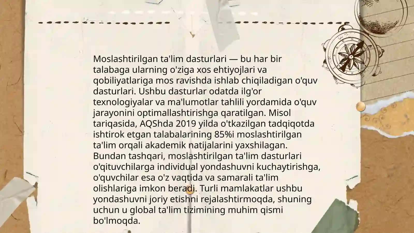 Talim Tashkilotlarida Alohida Yordamga Muhtoj Bolalarni Talim Olishini Qoʻllab Quvvatlash Texnologiyalari 4