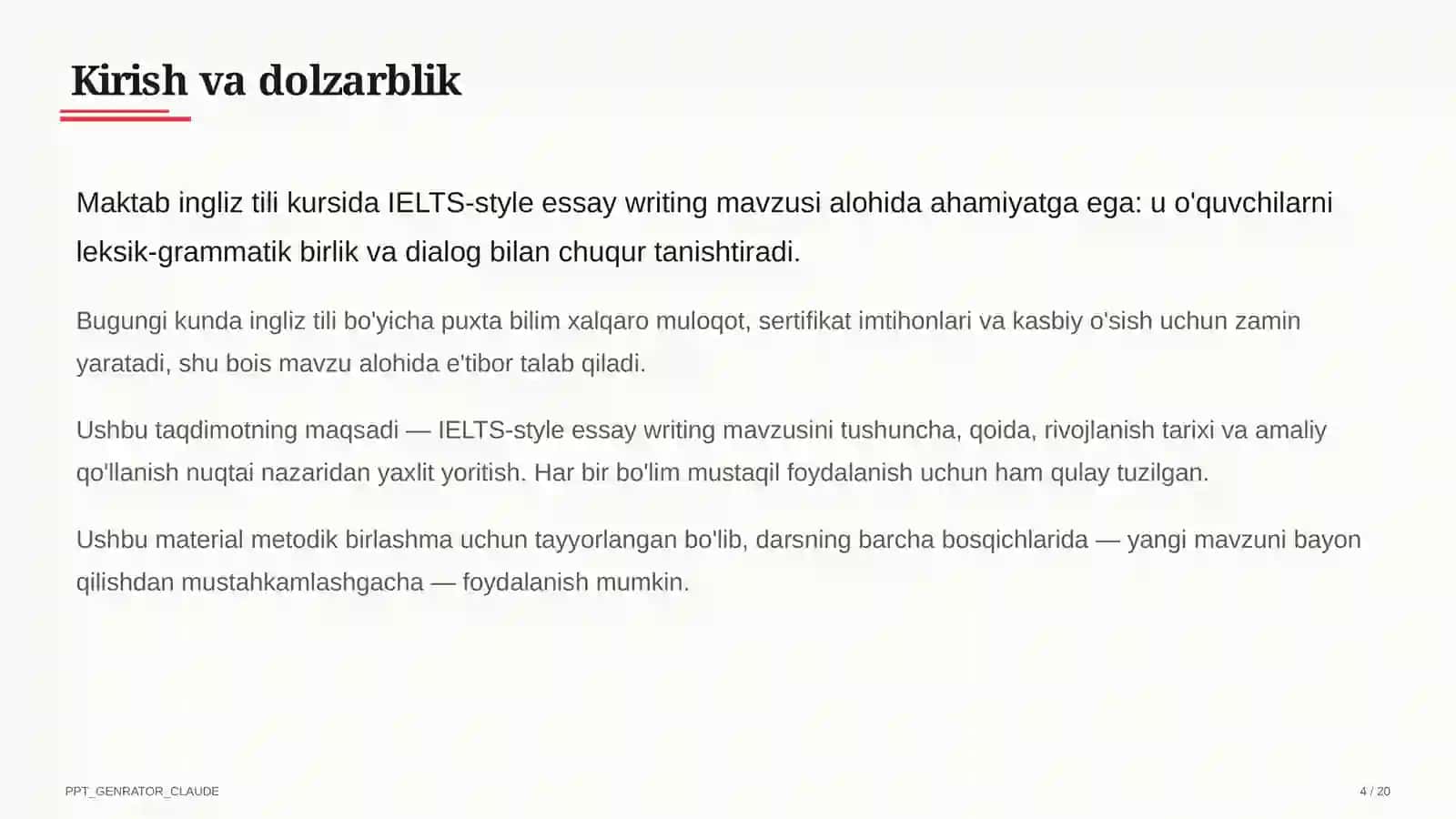 IELTS-style essay writing (11-sinf) 4
