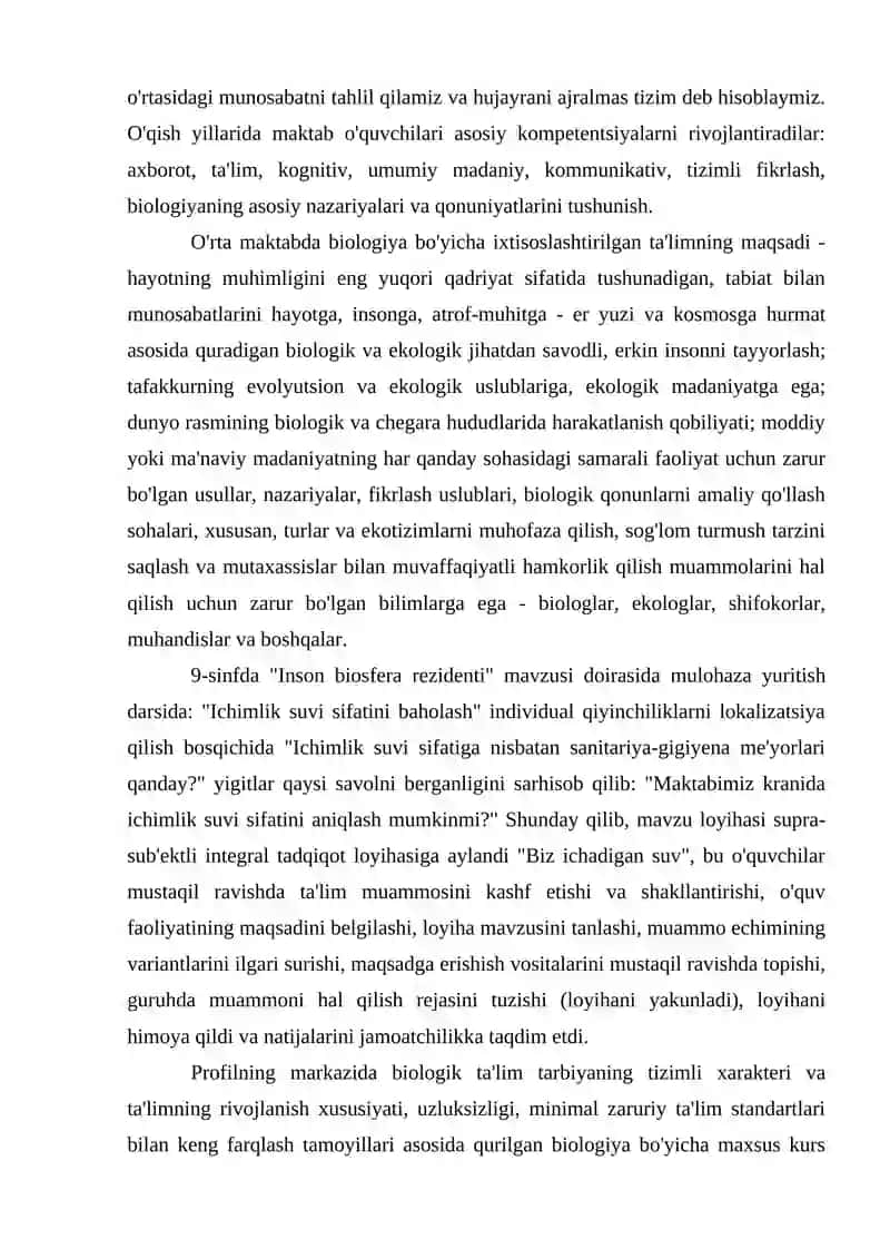 Biologik ta`limning o`ziga xos tomonlari 4