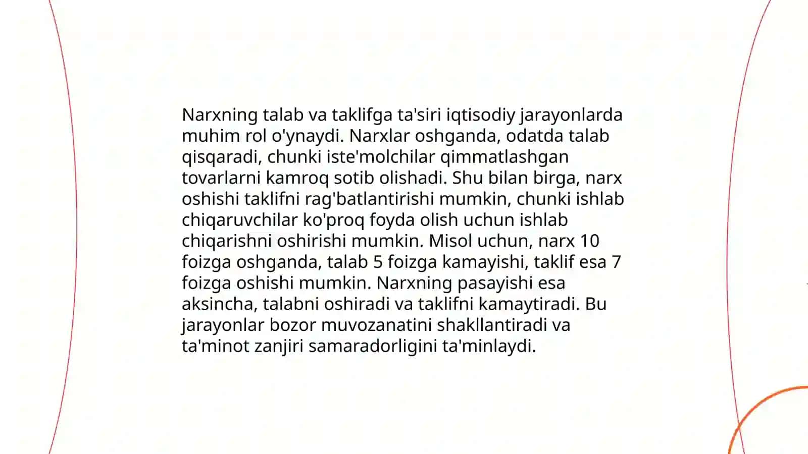 Talab va taklifning asosiy tamoyillari 4