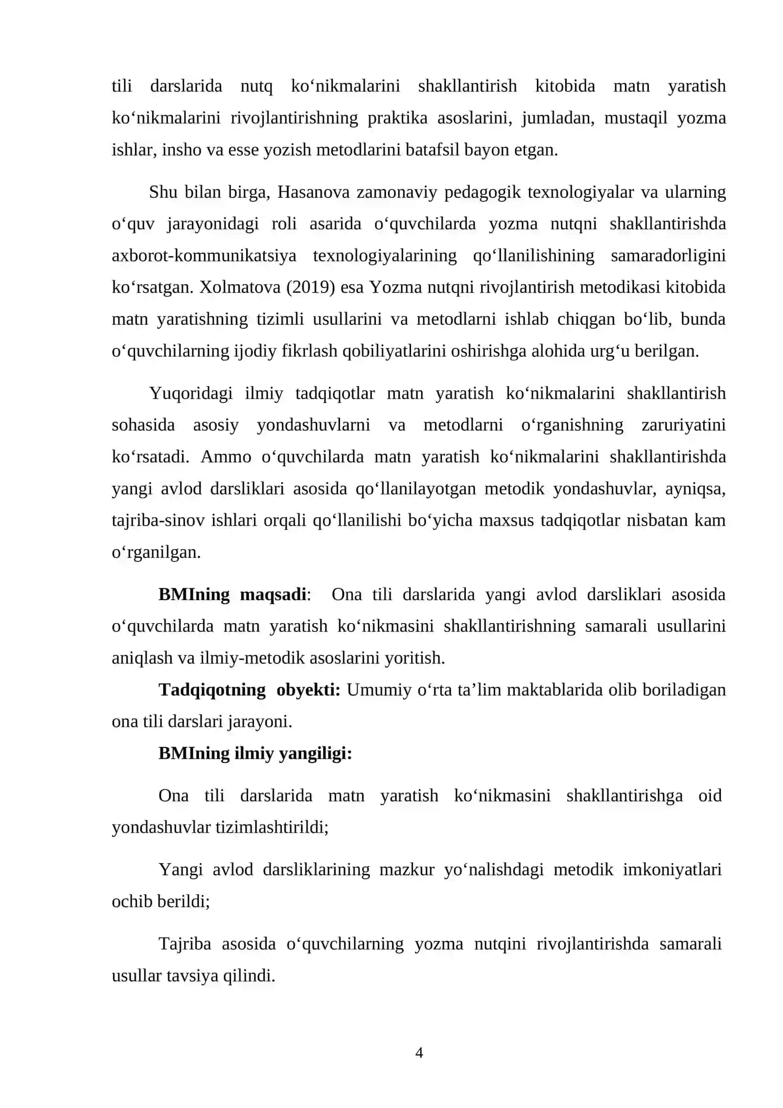 Оnа tili dаrslаridа mаtn yаrаtish kо'nikmаsini shаkllаntirish (yаngi аvlоd dаrsliklаri misоlidа) 4