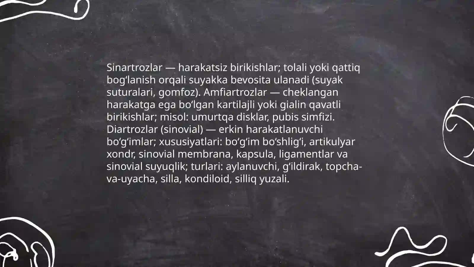 Suyaklarning birikishining umumiy tavsifi 4