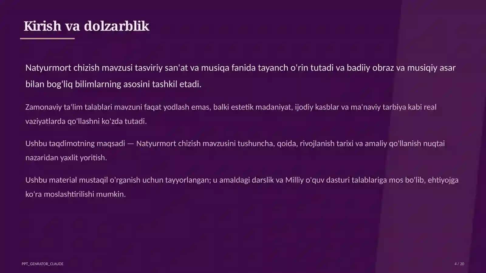 Natyurmort chizish (2-sinf) 4