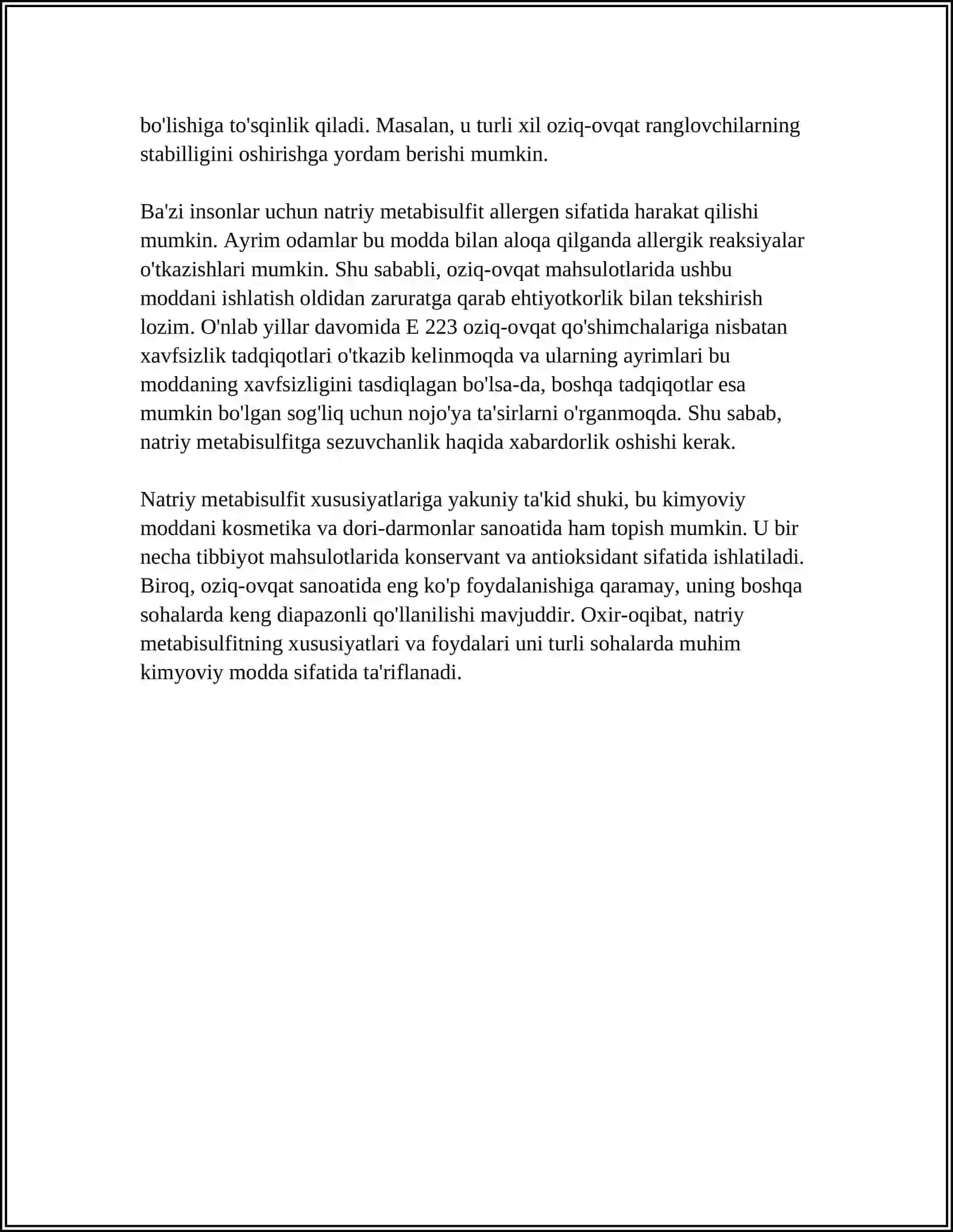 E 223 NATRIY METABISULFIT 4