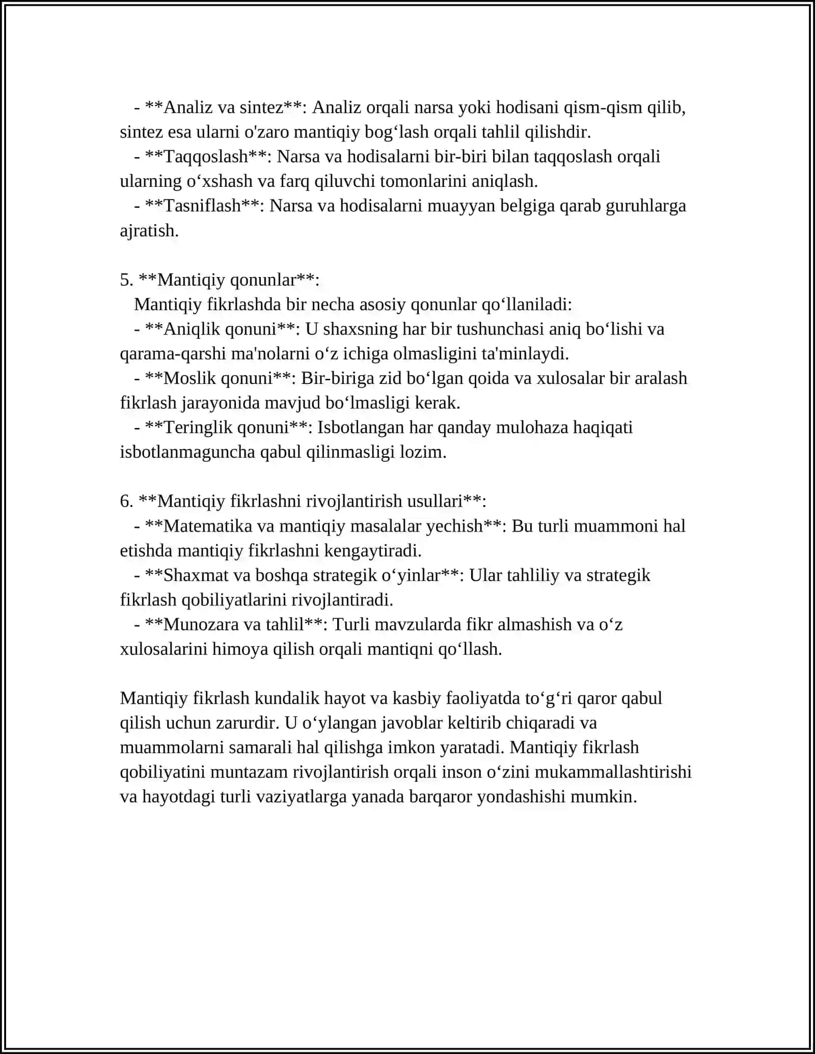 BOSHLANG'ICH SINF MATEMATIKA DARSLARIDA MANTIQIY FIKRLASHNI RIVOJLANTIRISH FANINING MAQSAD VAZIFALARI 4