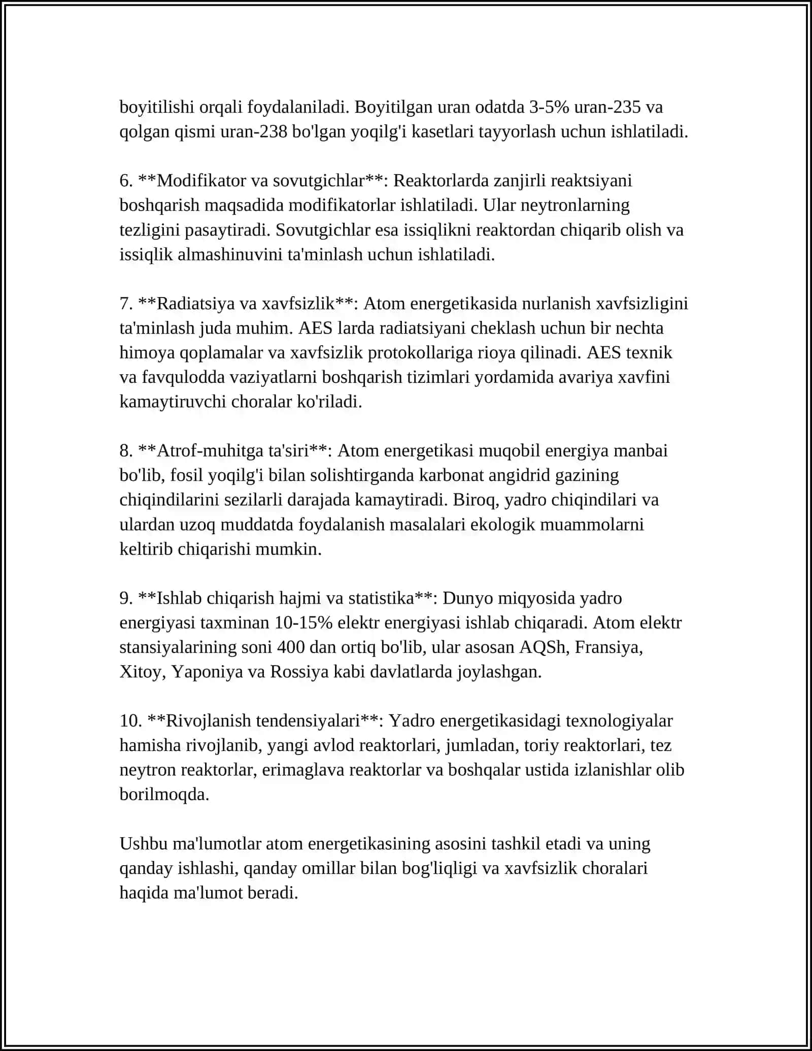 ATOM ENERGIYASI 4