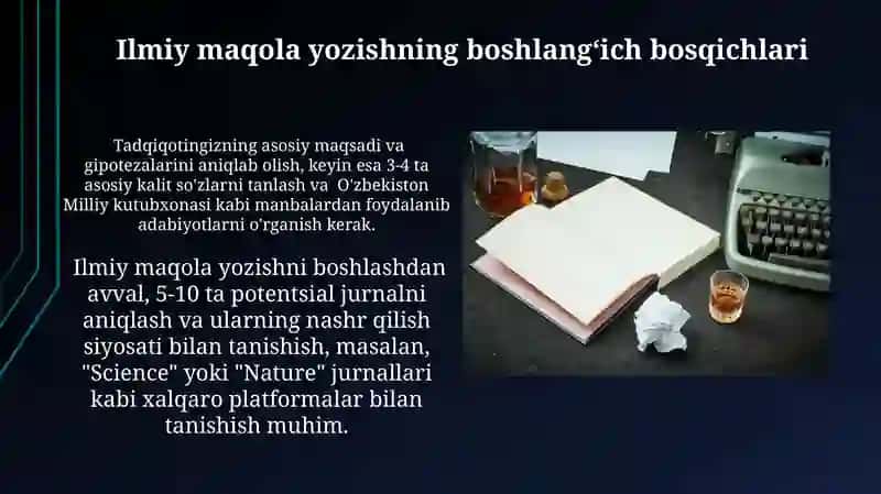 Adabiyotlarni koʻrib chiqish va tahlil qilish 4