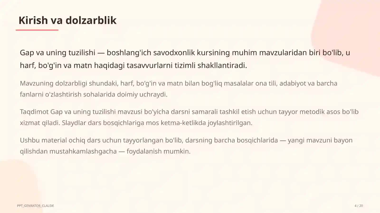 Gap va uning tuzilishi (1-sinf) 4