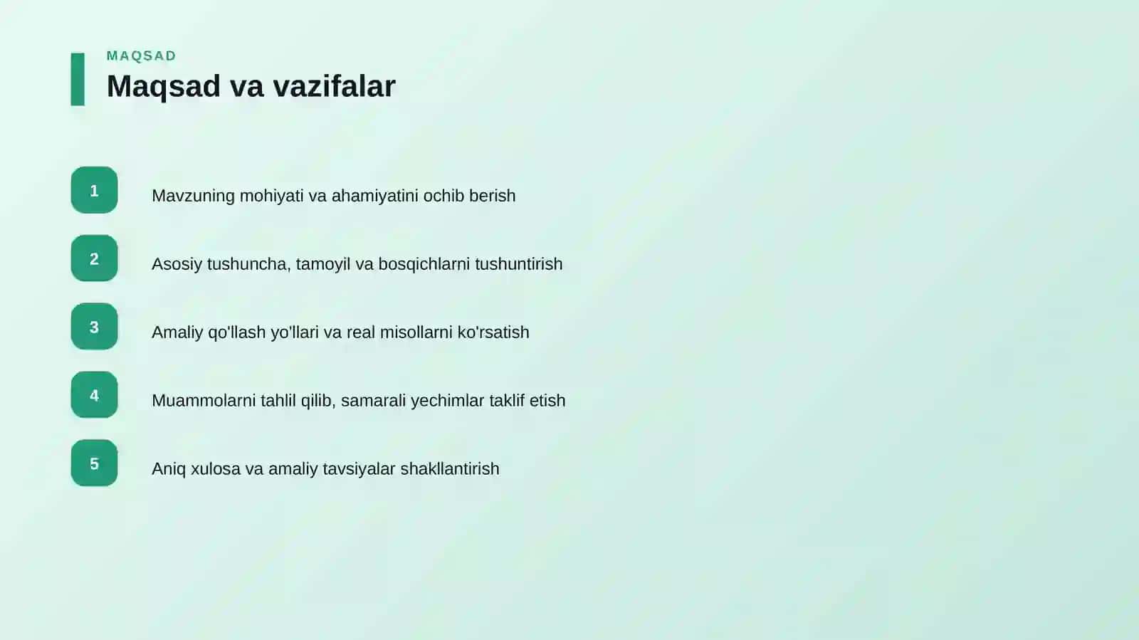 Suhbatdan o'tish — muhim tamoyillar 4