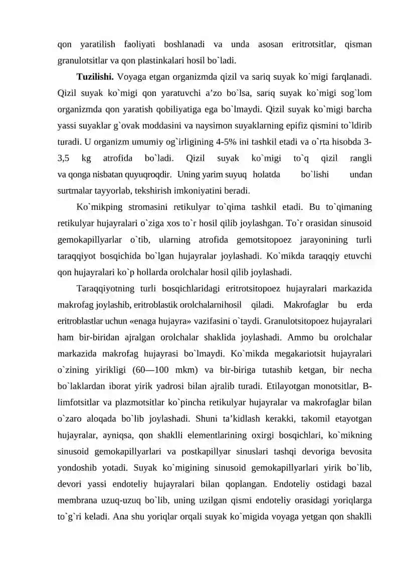 Qon yaratuvchi va immun-himoya a’zolari 4