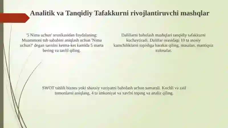 Tafakkurni rivojlantiruvchi psixologik mashg‘ulotlar 4