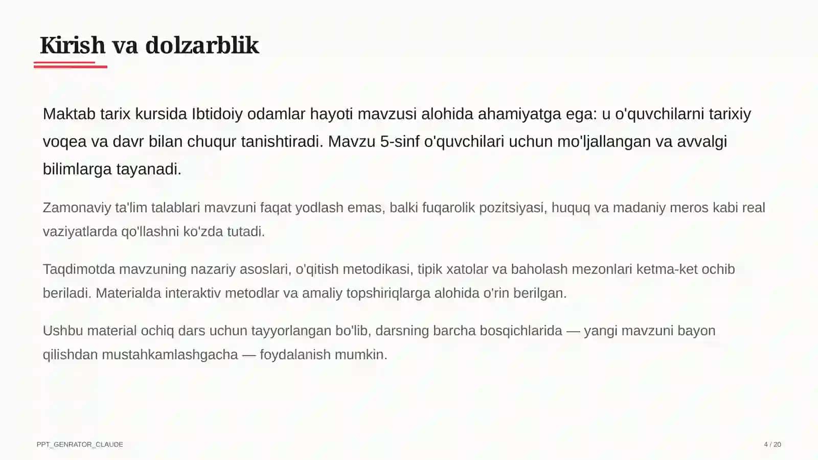 Ibtidoiy odamlar hayoti (5-sinf) 4