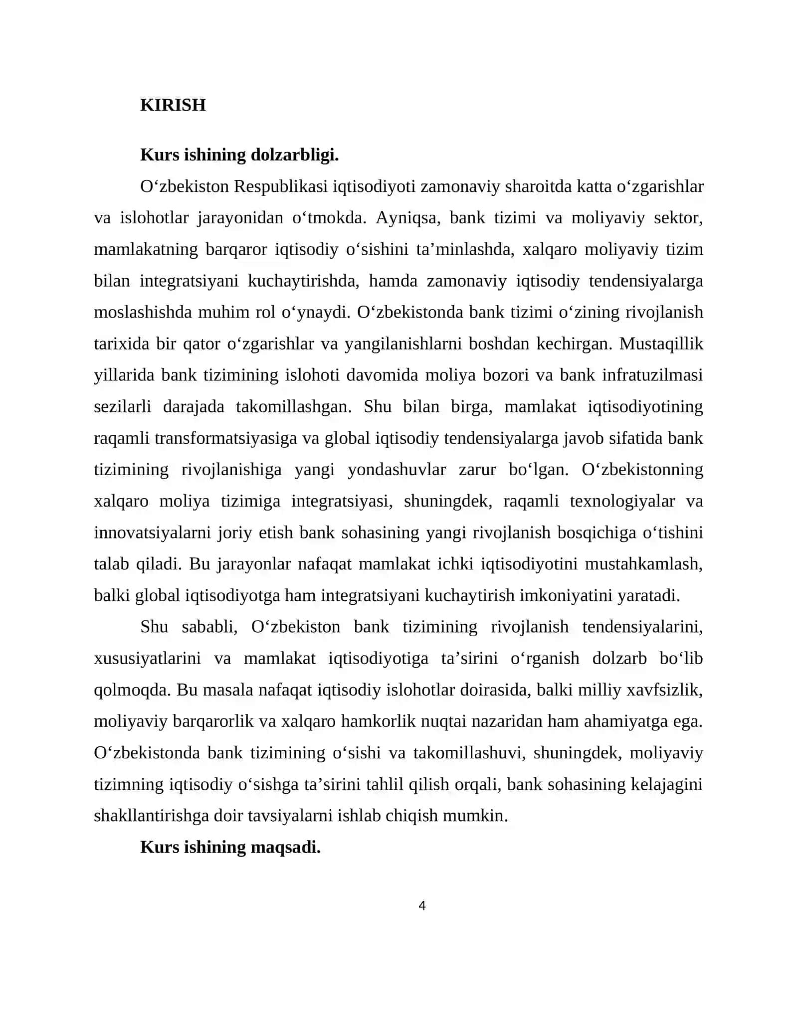 Kurs ishining dolzarbligi 4