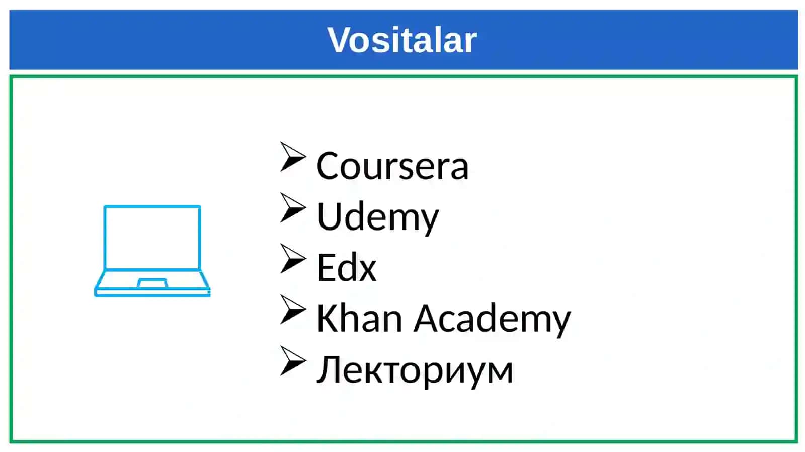 MOOC-OMMAVIY OCHIQ ONLAYN KURSLAR 4