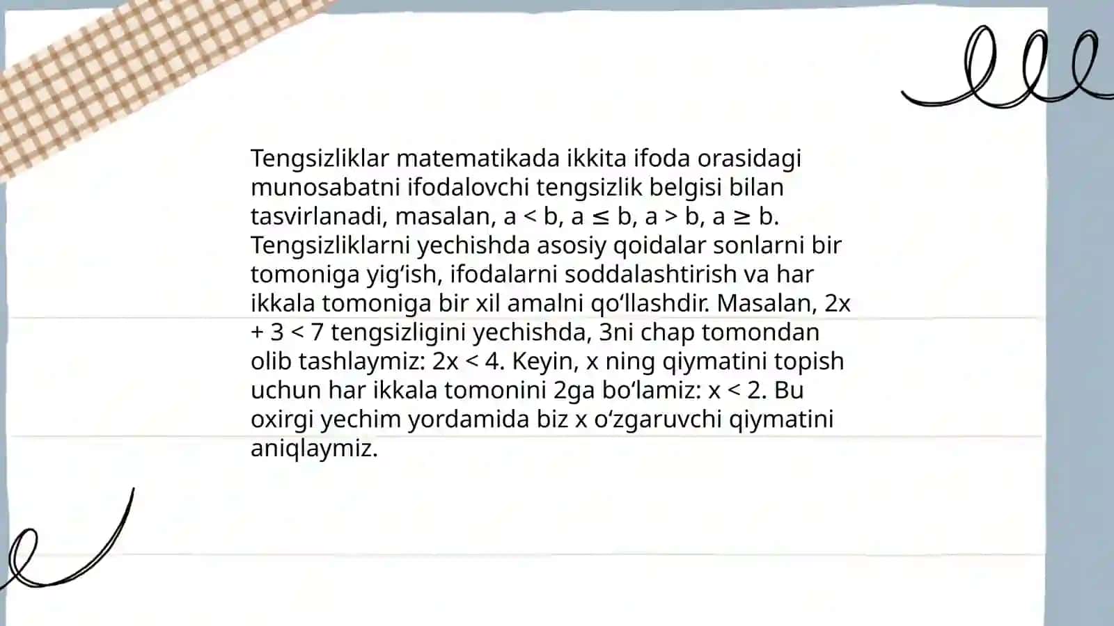 Algebraik ifodalar 4