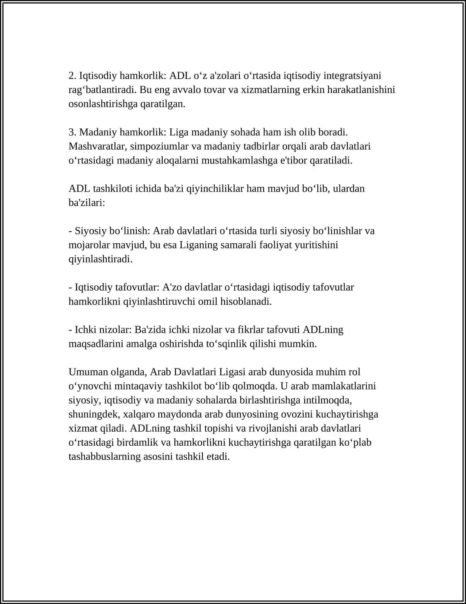ARAB DAVLATLARINI LIGASINING MAQSADI 4