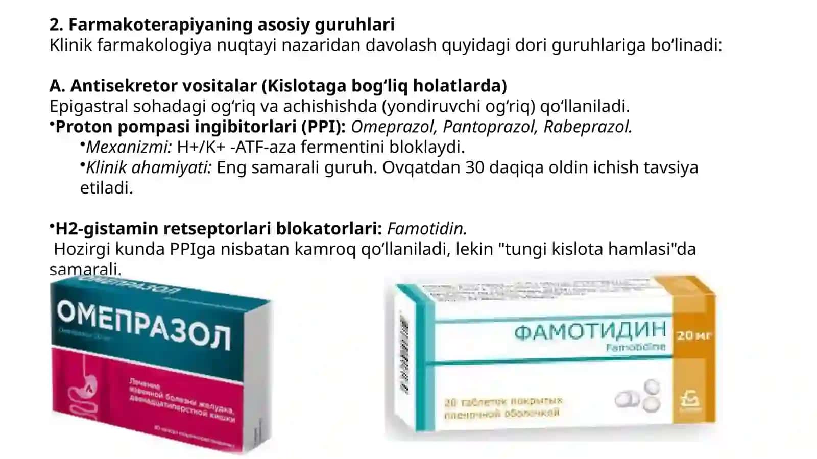 Me'da, ichak dispepsiyasi va qorinda og'riq sindromini ratsional davolashga klinik-farmakologik yond 4