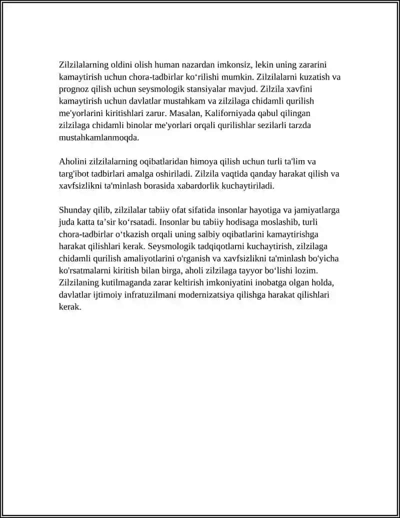 TABIIY XAVF-XATARLAR VA ULARNING INSON XAYOTIGA TA'SIRI 4