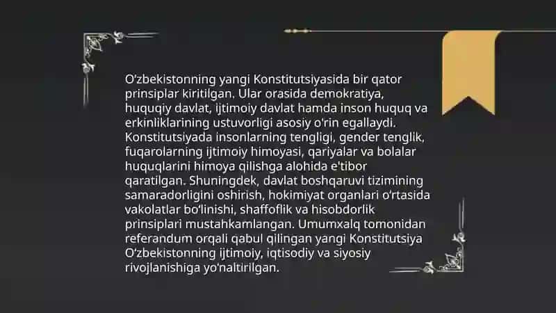 Yangi konstitutsiya -yangi O’zbekiston 4