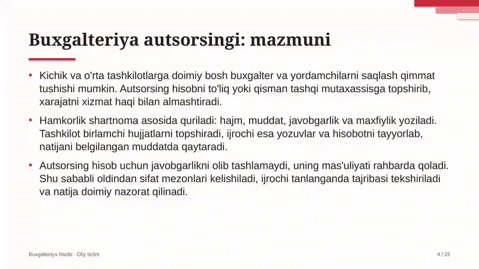 davlat arxivlarida buxgalteriya xizmatini autsorsingga berish 5197 4