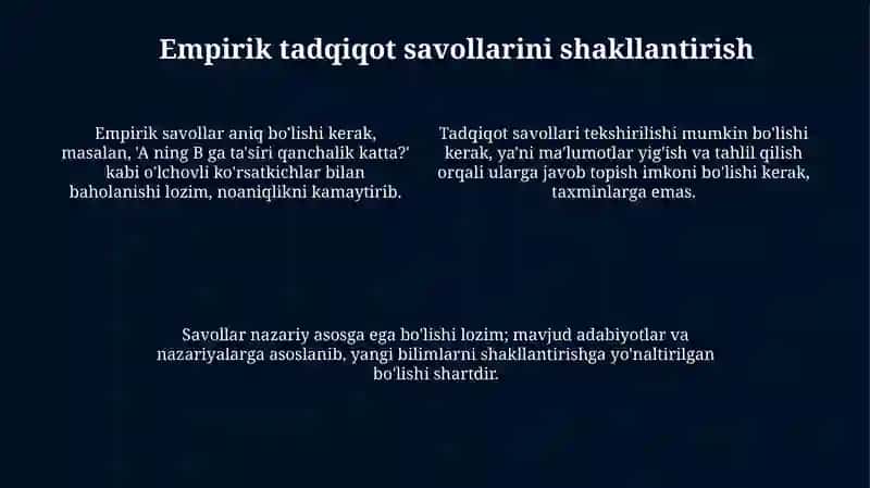 Empirik tadqiqotning umumiy tavsifi 4
