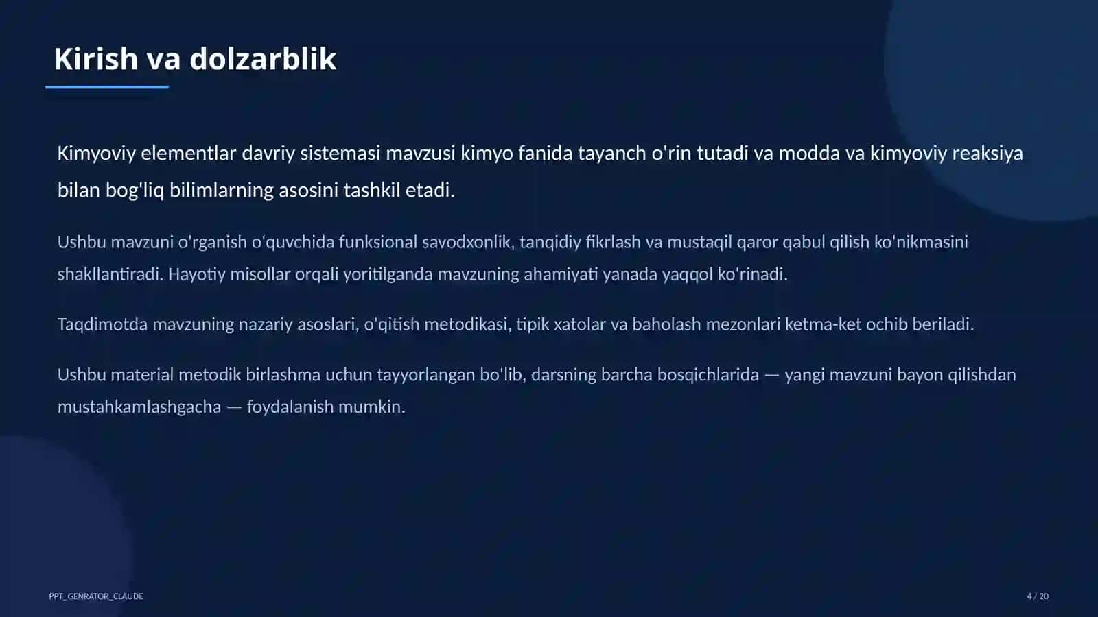 Kimyoviy elementlar davriy sistemasi (8-sinf) 4