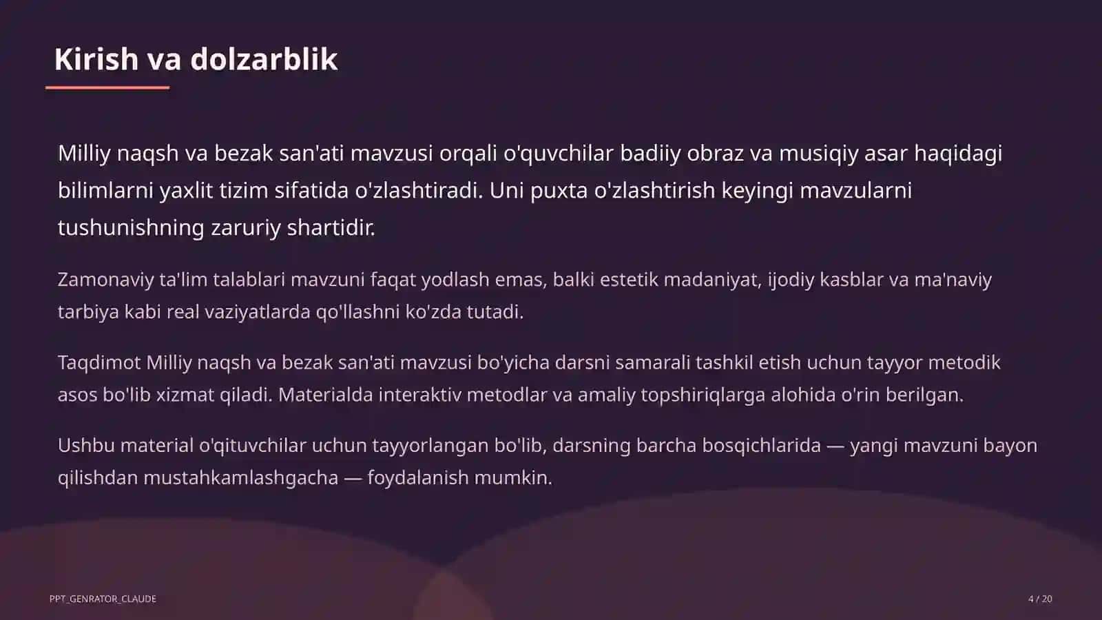Milliy naqsh va bezak san'ati (3-sinf) 4