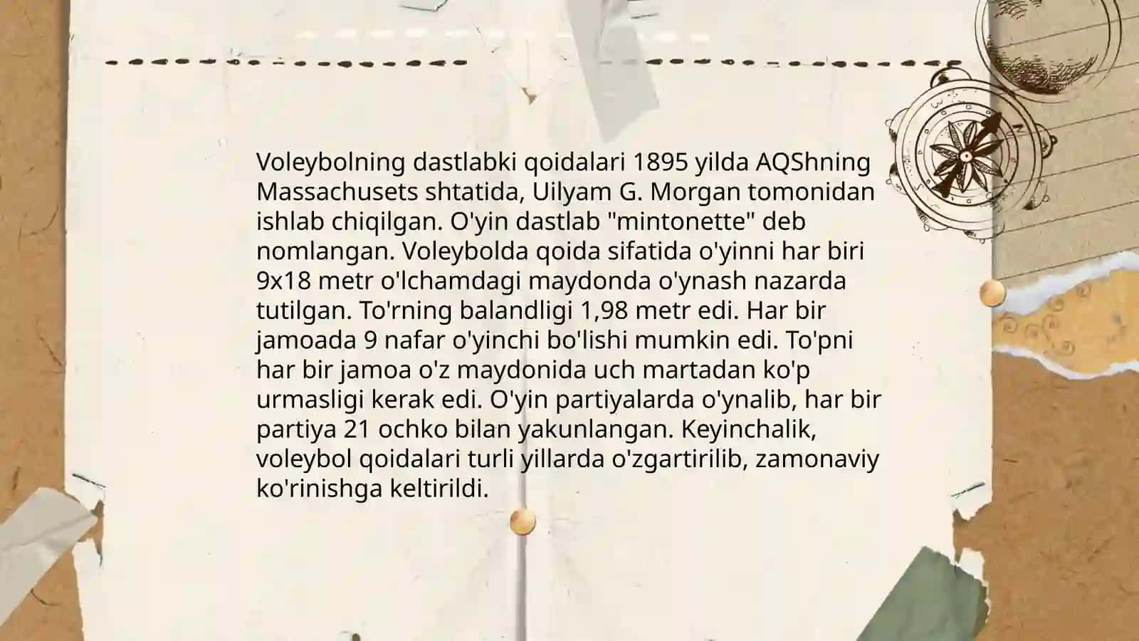 Voleybolni vujudga kelishi va Jahon bo'ylab rivojlanish tarixi 4