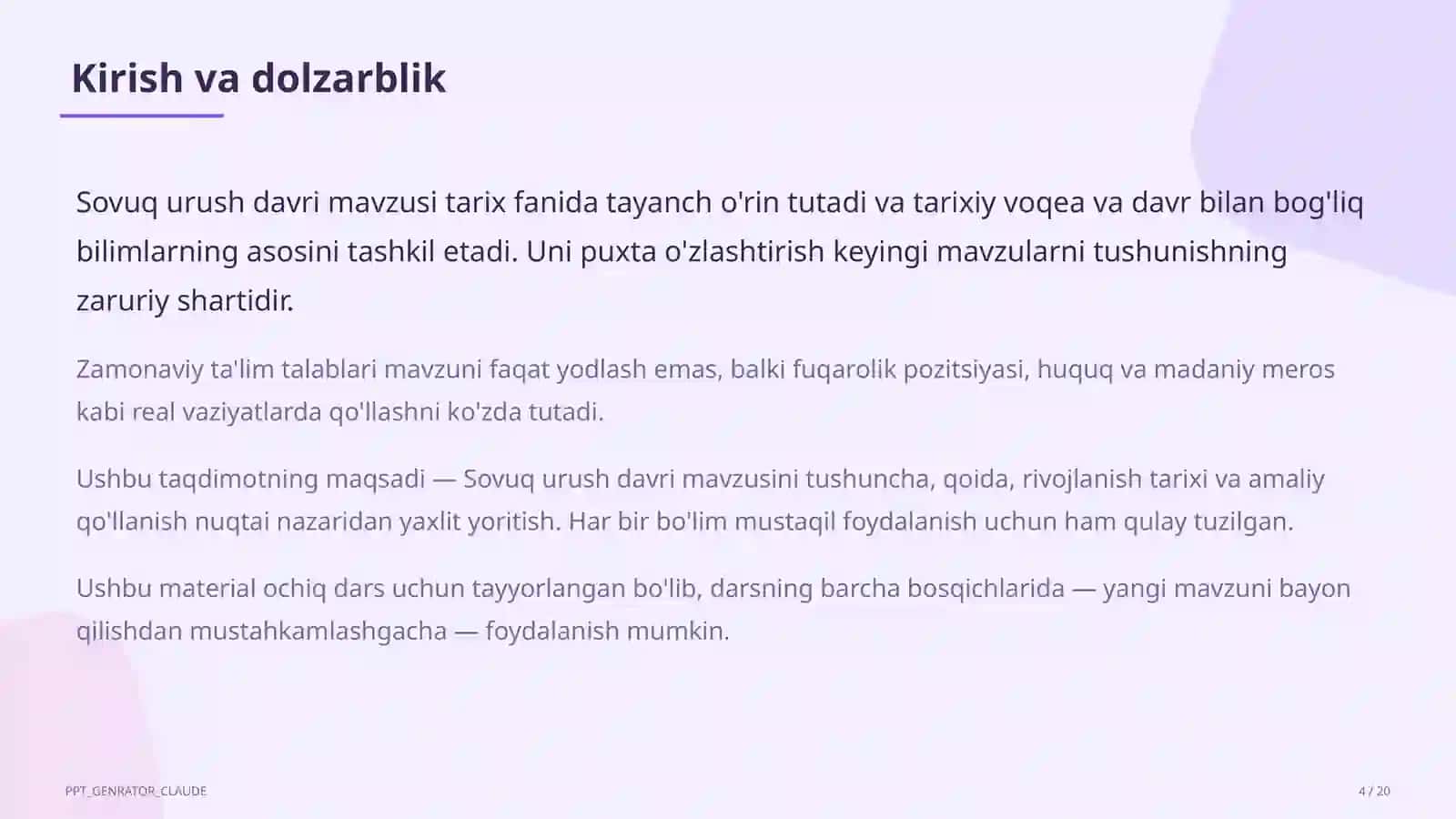 Sovuq urush davri (10-sinf) 4
