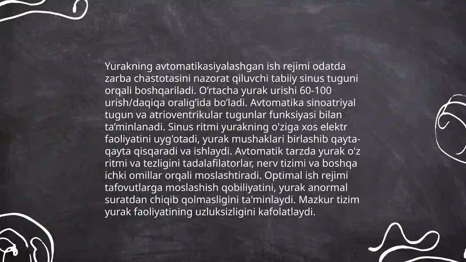 Yurakning o'tkazuvchi tizimi. Yurak avtomatizmi 4