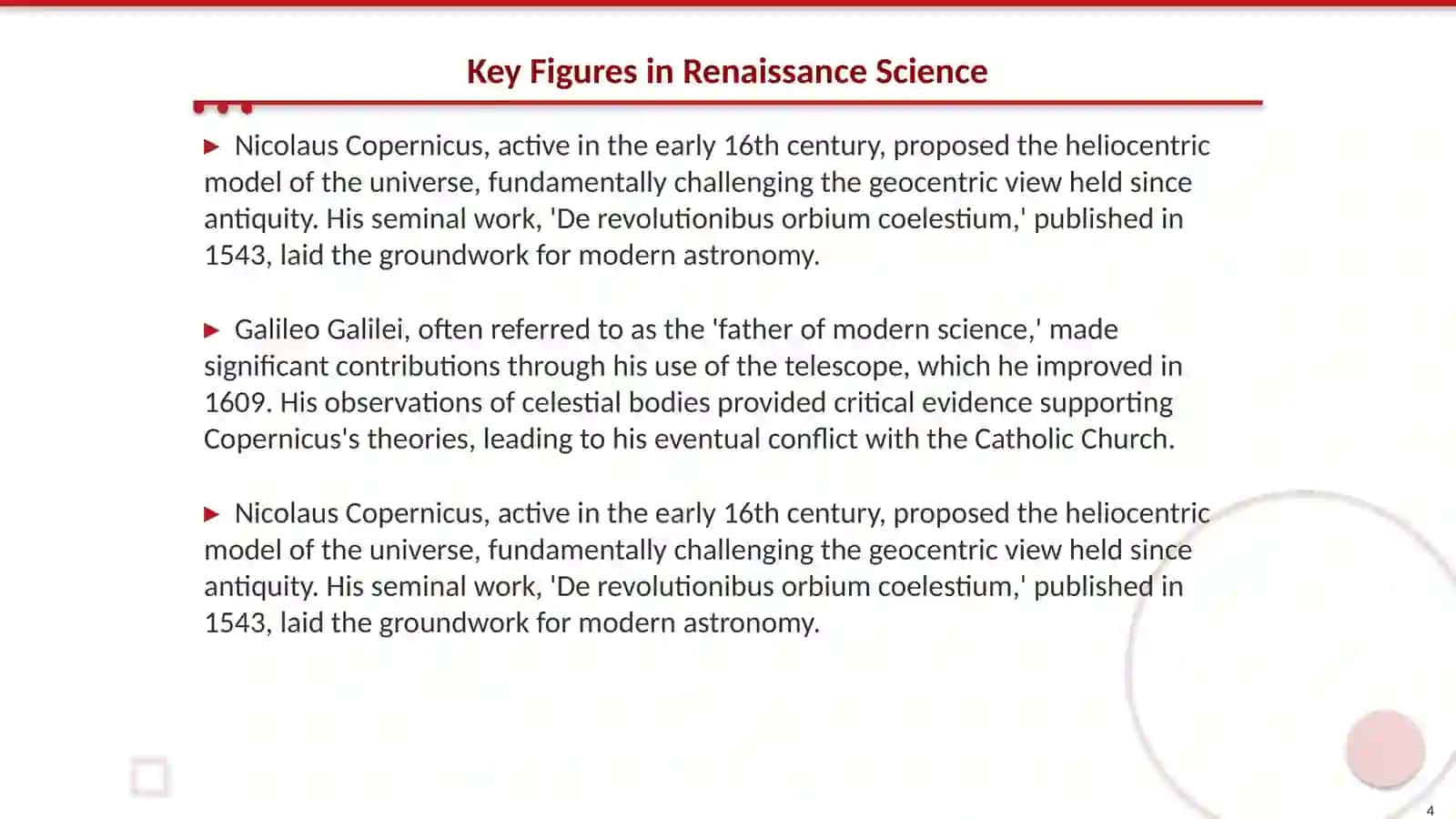 The Renaissance Period and Its Impact on Science and Art 4