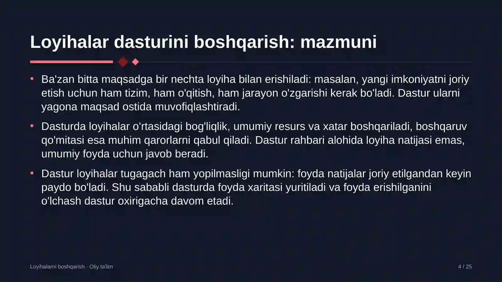 bojxona terminallarida loyihalar dasturini boshqarish 6589 4