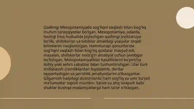 Qadimgi Misrda tashxislash usullari 4