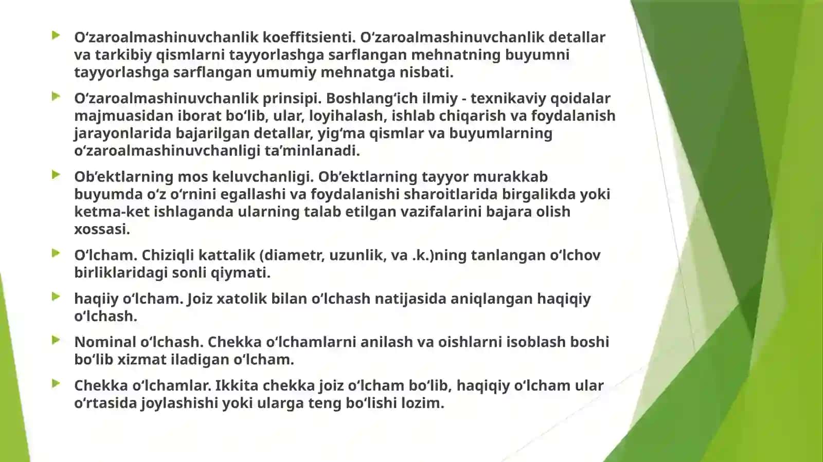 O‘ZAROALMAShUVChANLIKASOSLARI.O‘ZBEKISTONDAShTRIX–KODLAShTIZIMI 4