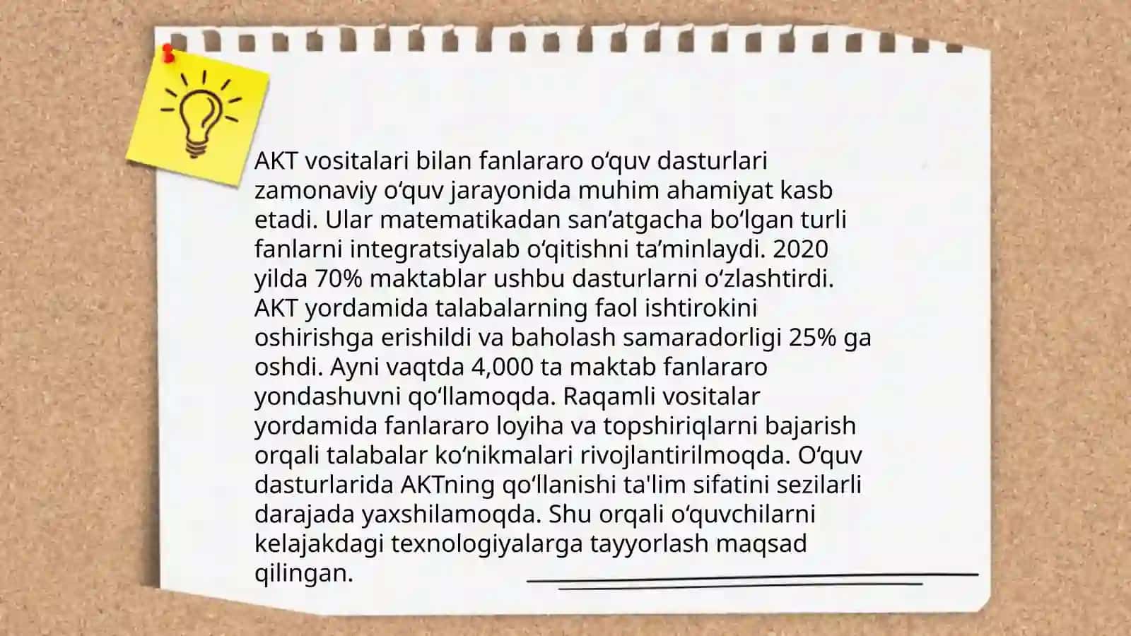 Integratsiyalashgan ta'limda AKT dam foydalanish 4