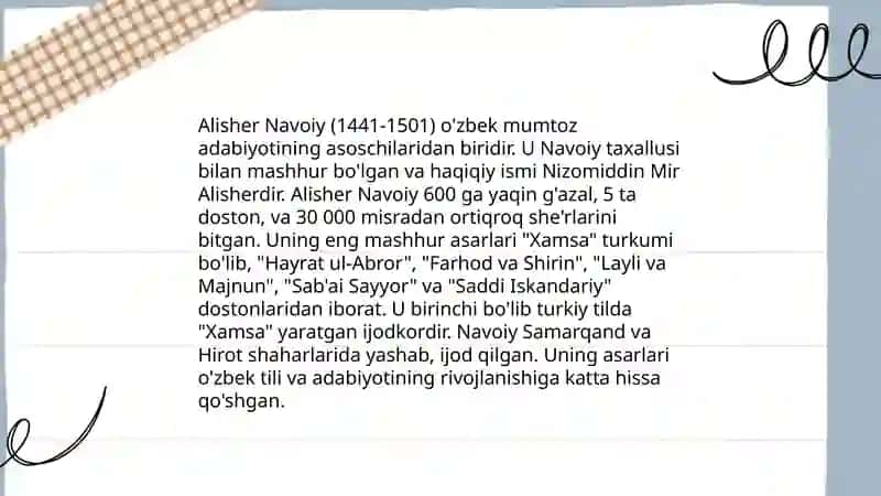 Alisher Navoiy 4